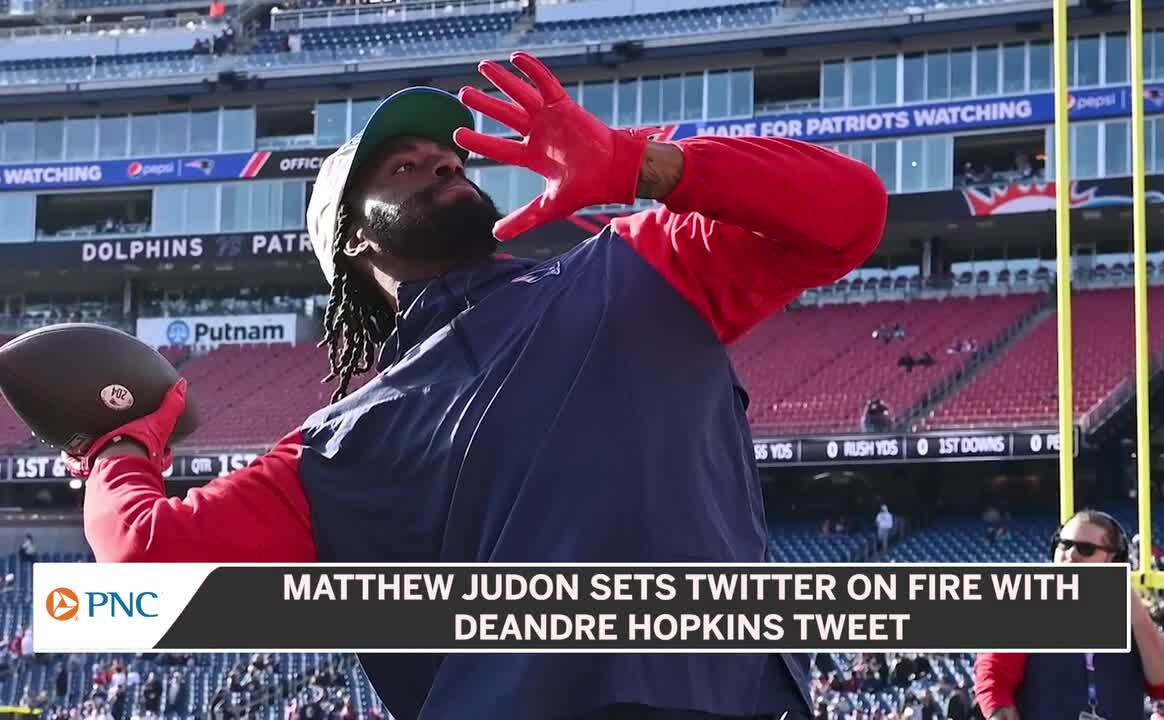 Matthew Judon had funny two-word response to DeAndre Hopkins signing