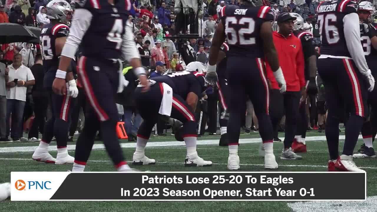 Comeback bid falls short as Patriots lose to Eagles, 25-20, in Week 1 - CBS  Boston