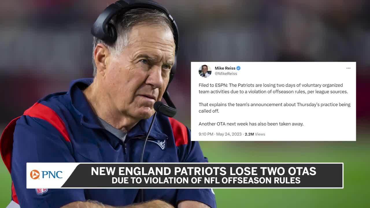 Sources -- Patriots lose two OTAs due to violation of rules - ESPN