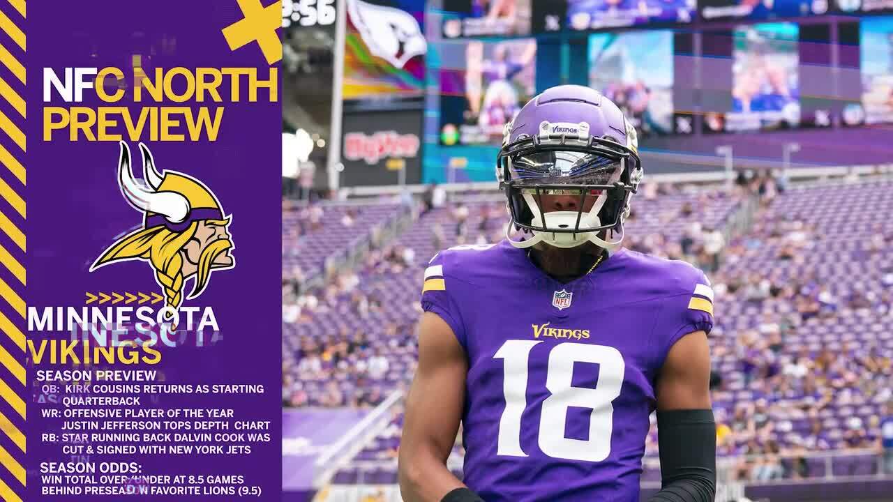 vikings nfc north odds