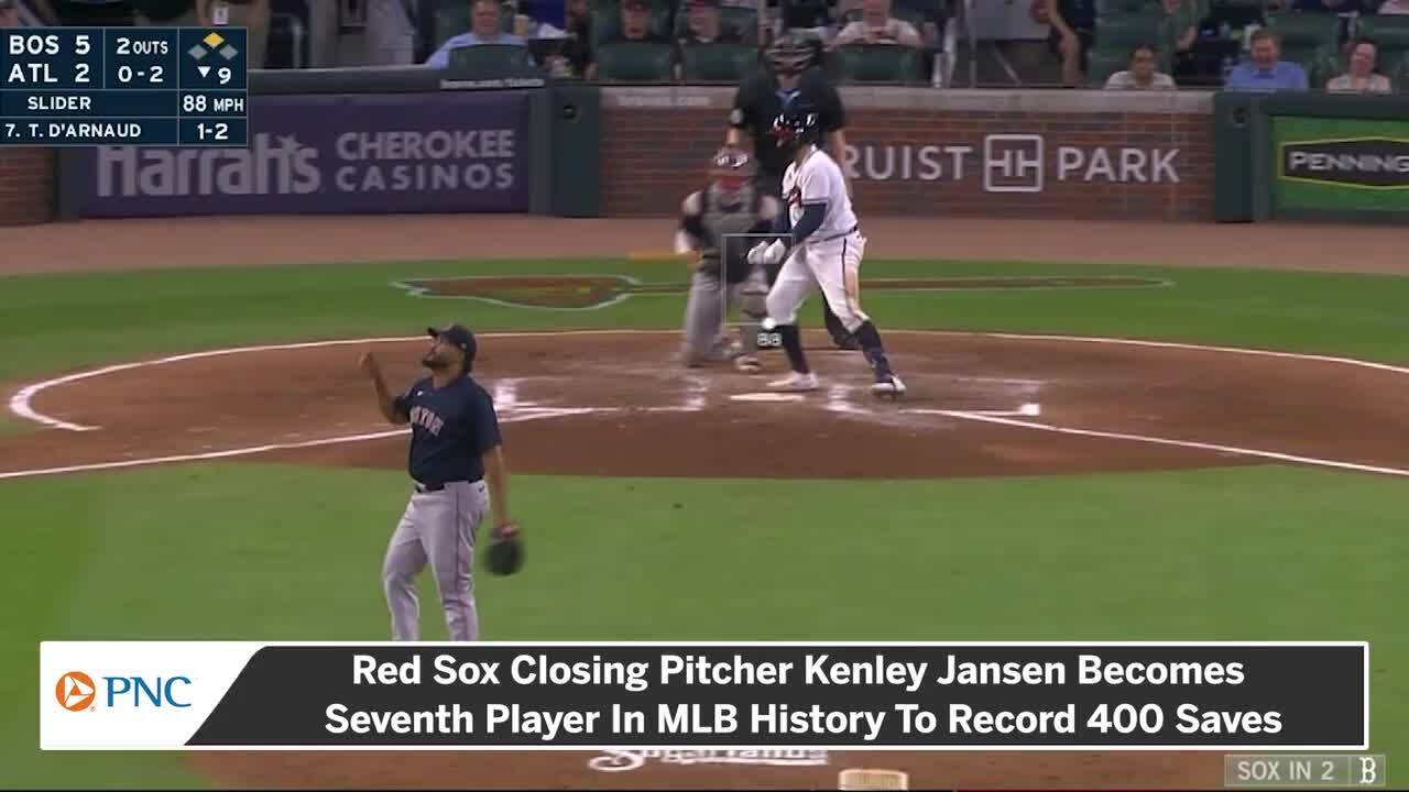 Jansen becomes 7th in major league history with 400 saves, Red Sox