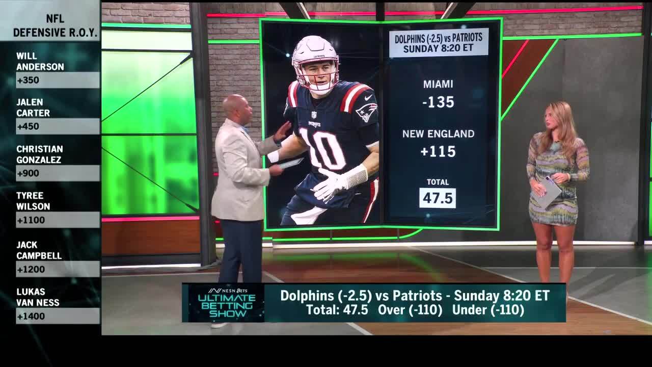 NFL Week 2 Dolphins vs. Patriots odds, game props, player props