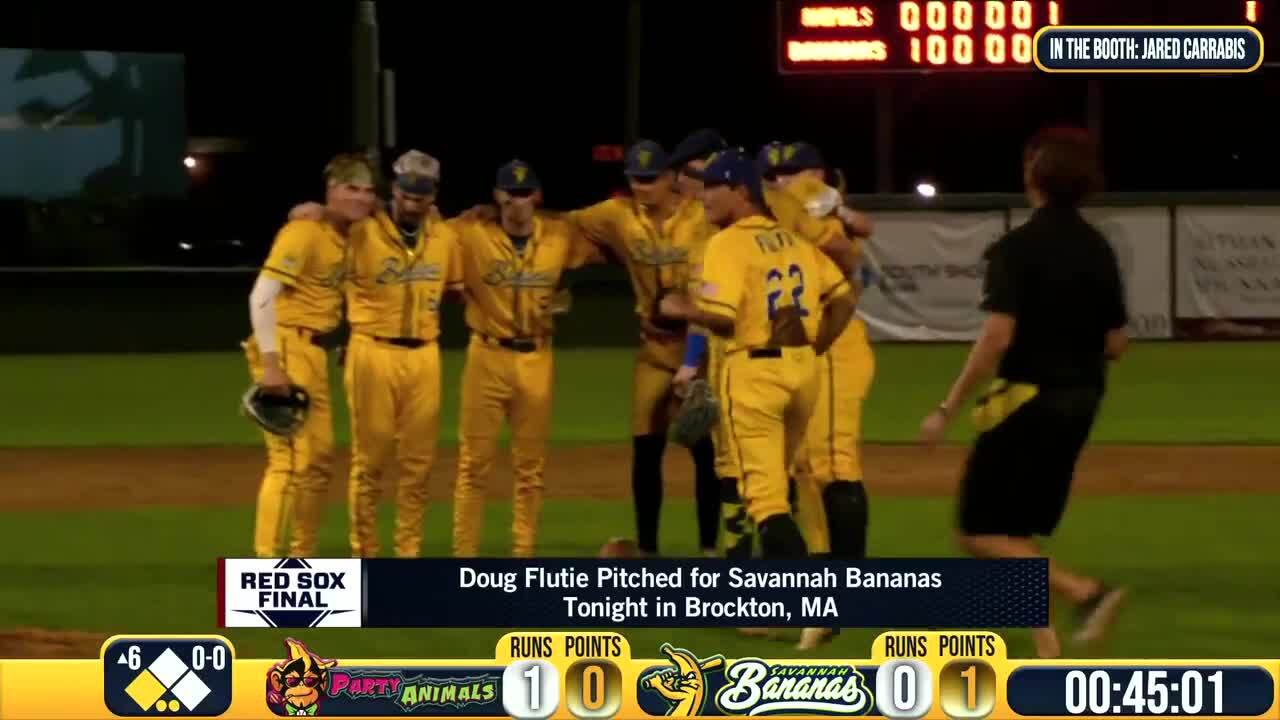 Johnny Damon, ex-MLB player, whiffs in Savannah Bananas baseball debut