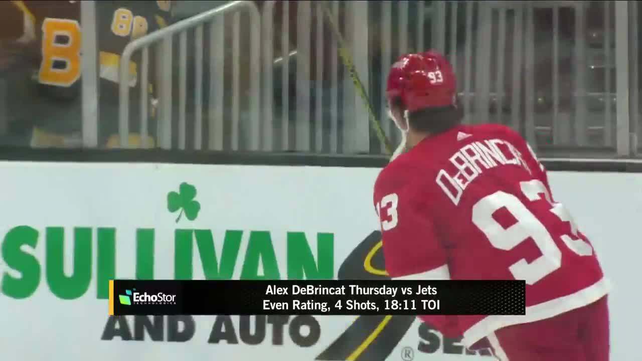 Alex DeBrincat scores 2 goals as Detroit Red Wings top Tampa Bay