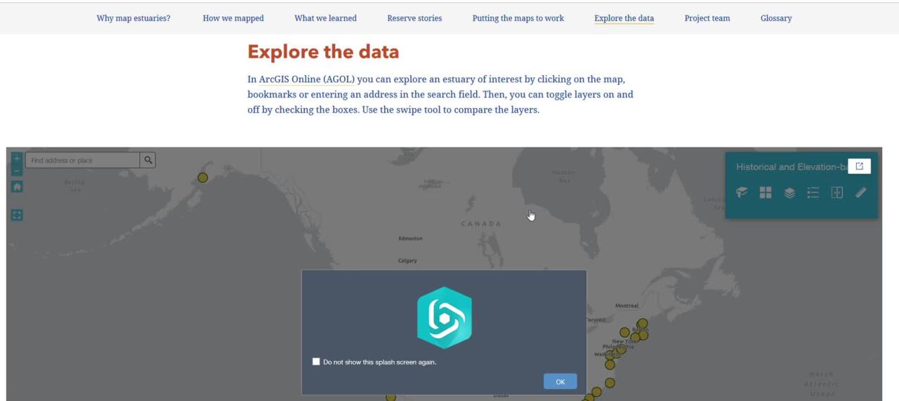 Solved: The embedded Web app is popping up at a different  - Esri  Community
