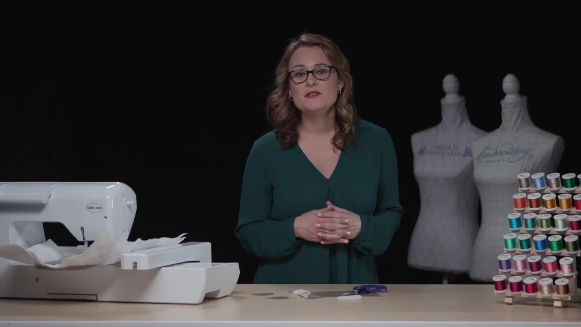 Clear Vinyl Appliqué In the Hoop