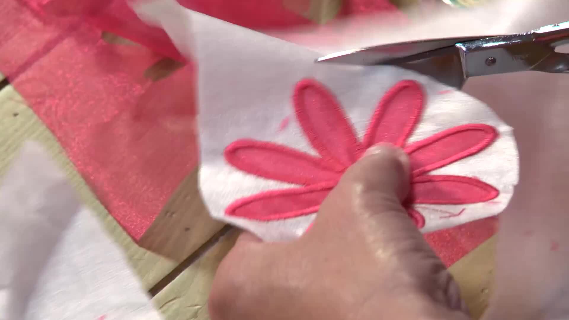 Stitching the In-the-Hoop Flower