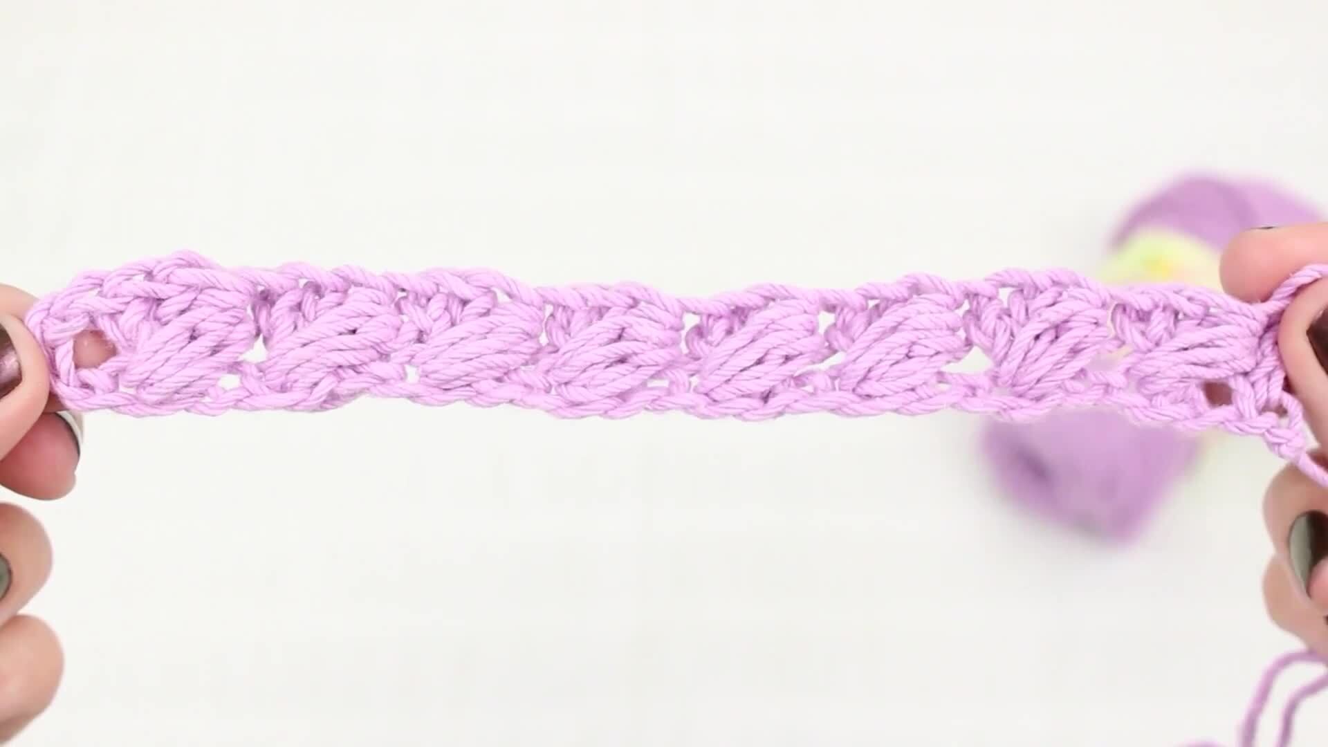 Slanted Puff Stitch (Left-Handed)