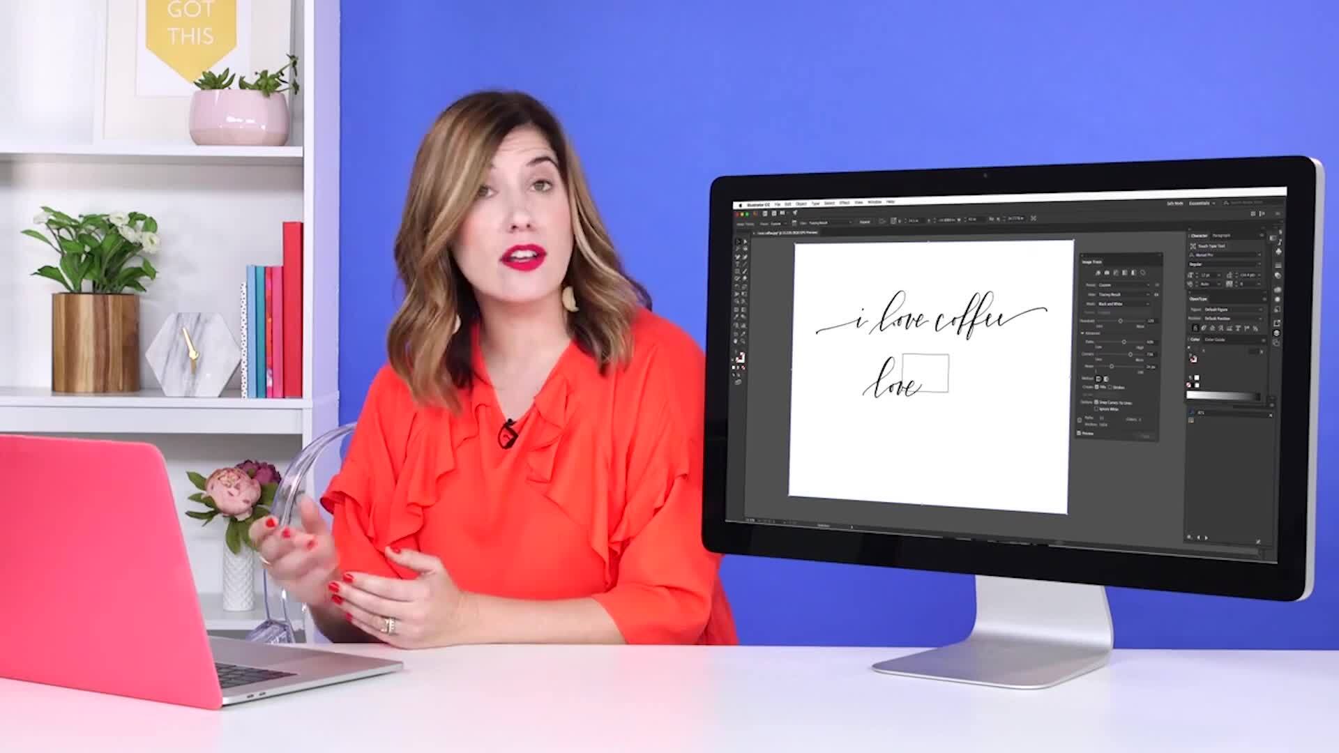 Adding Calligraphy to a Social Media Image