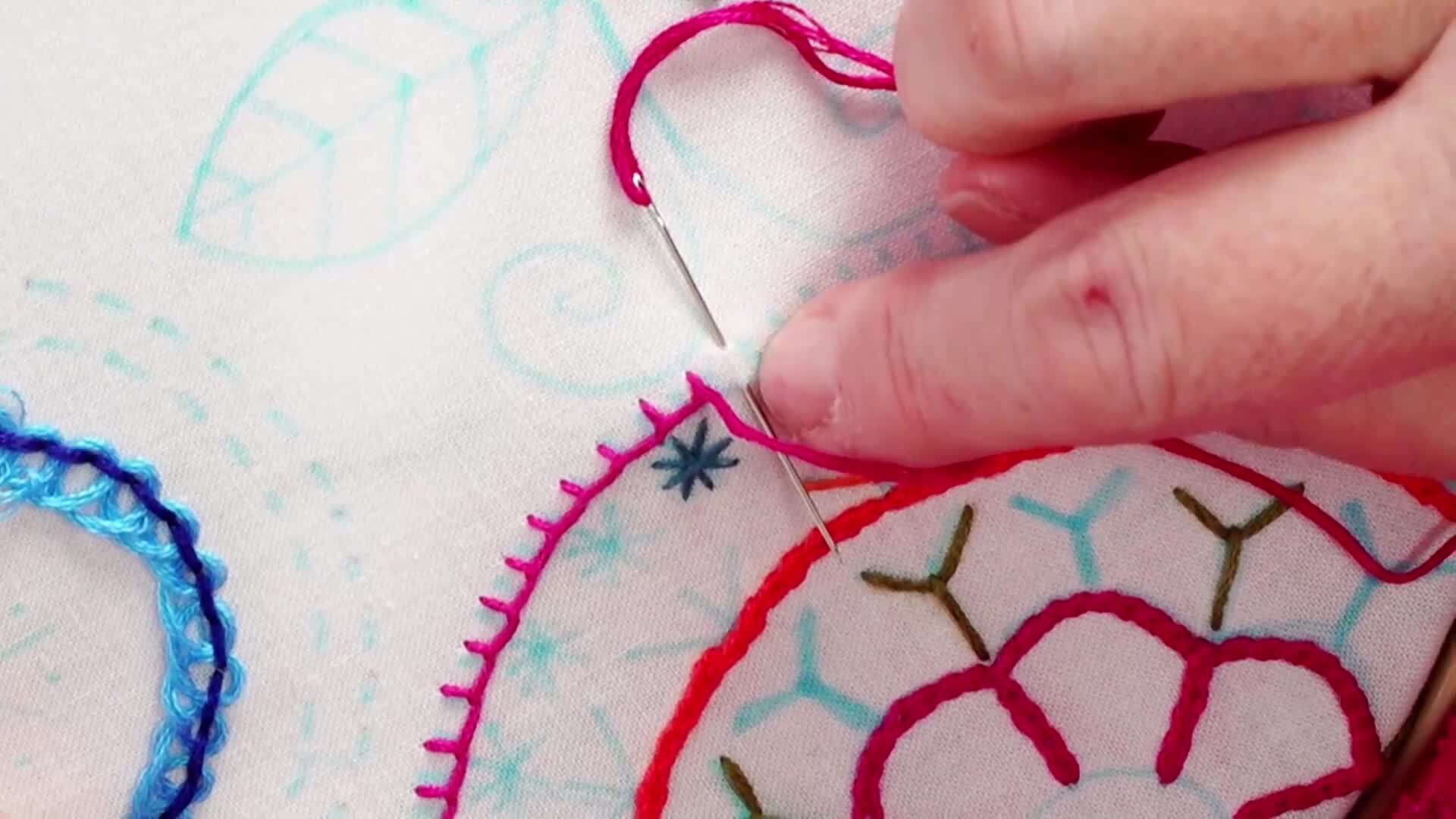 Learn &amp; Practice: Looped Stitches