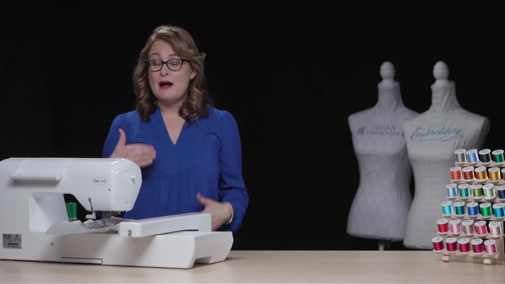 Embroidered Butterfly Shadowbox