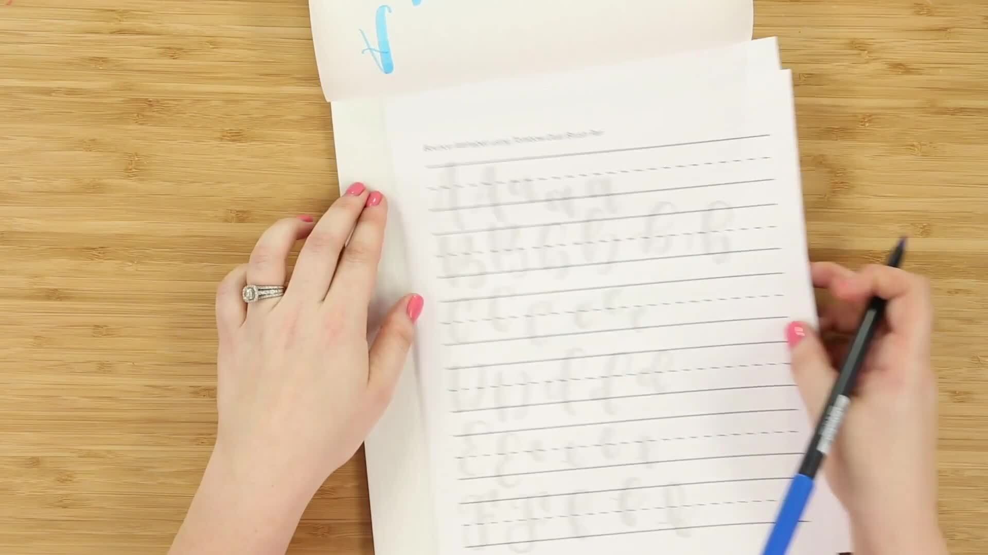 Block Letter Alphabet Practice