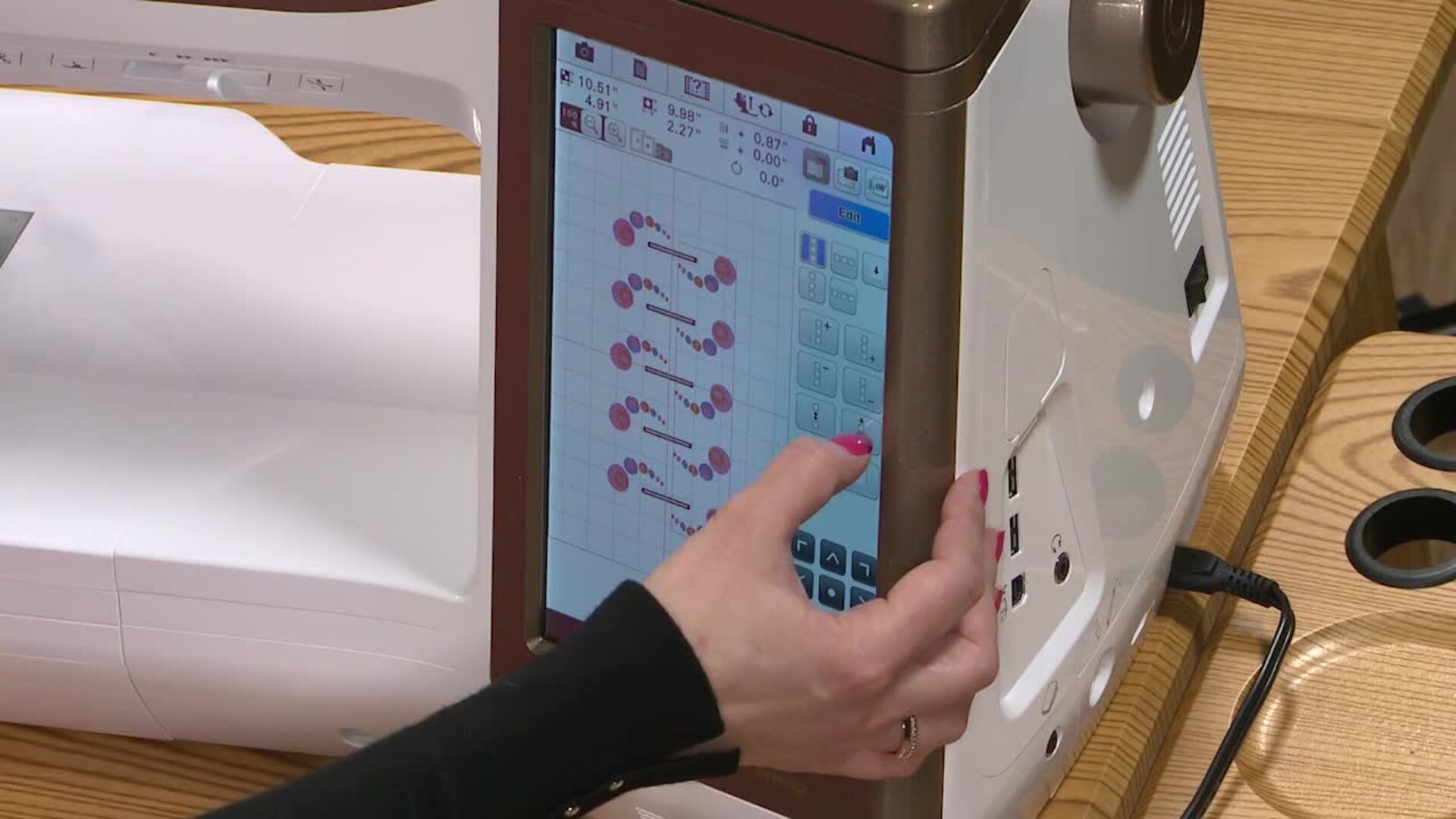 Decorative Embroidered Buttonholes