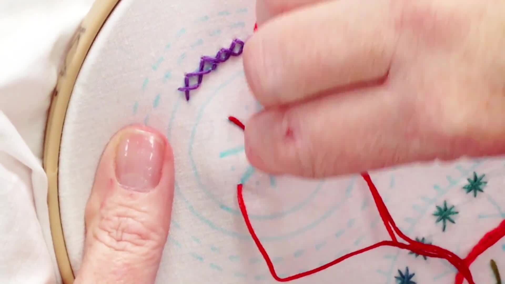 Learn &amp; Practice: Spot Stitches &amp; French Knots