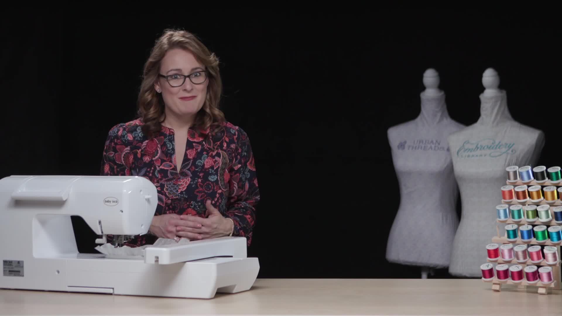 Embroidered Freestanding Organza Designs