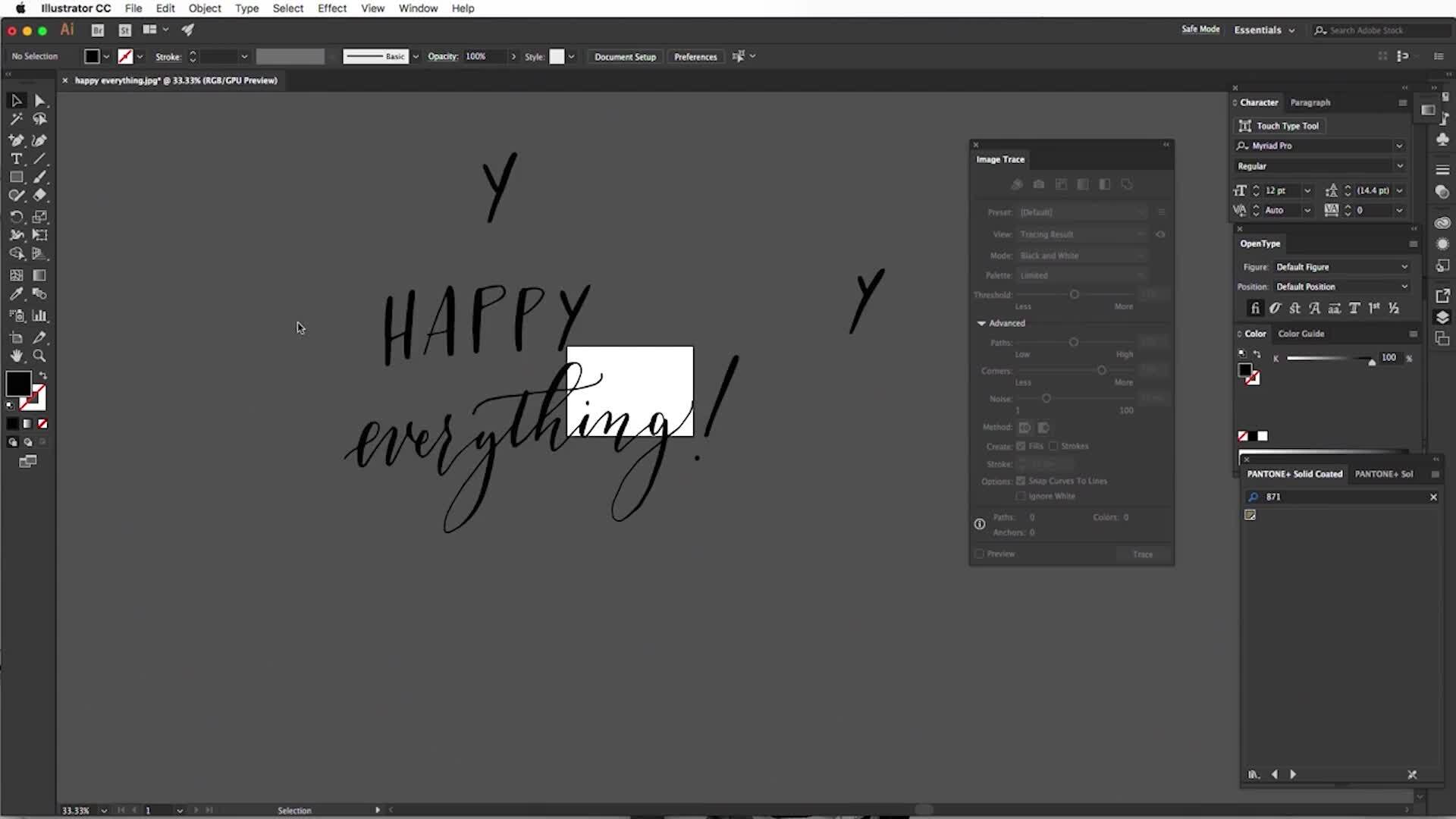 Creating a Gold Foil Print