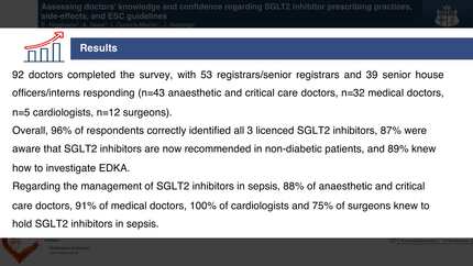 Assessing doctors' knowledge and confidence regarding SGLT2 inhibitor prescribing practices, side-effects, and ESC guidelines