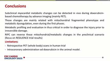 Early myocardial metabolic signatures of anthracycline-induced cardiotoxicity