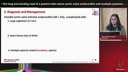 The long and winding road of a patient with native aortic valve endocarditis and multiple systemic emboli