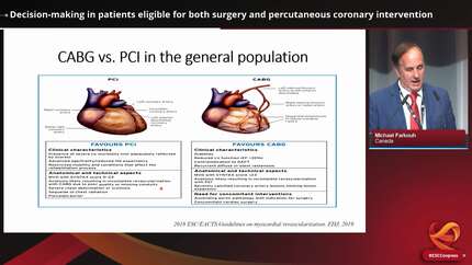 Decision-making in patients eligible for both surgery and percutaneous coronary intervention