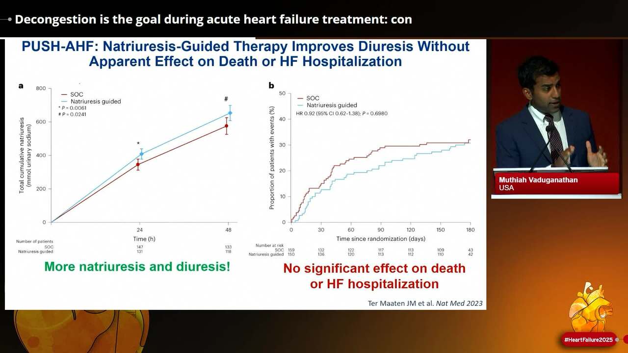 Is decongestion the goal during acute heart failure treatment?