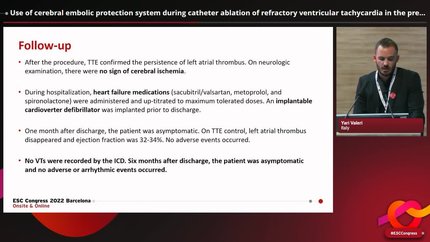 Use of cerebral embolic protection system during catheter ablation of refractory ventricular tachycardia in the presence of left heart thrombosis: a blessing in disguise.