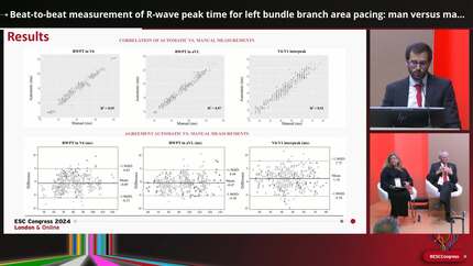 Beat-to-beat measurement of R-wave peak time for left bundle branch area pacing: man versus machine using a novel automated algorithm  