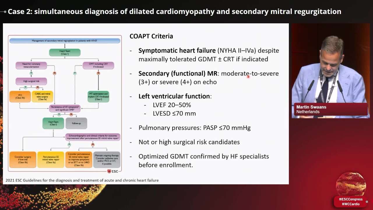 Clinical Case Management: patients with secondary mitral regurgitation - discussion