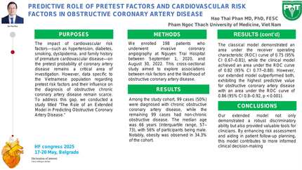 Predictive role of pretest factors and cardiovascular risk factors in obstructive coronary artery disease