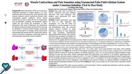 Muscle contractions and pain sensation using nanosecond pulse field ablation system under conscious sedation: first in man study