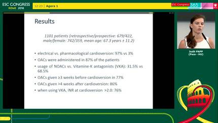 Changes of oral anticoagulation in elective cardioversion - results from a European cardioversion registry