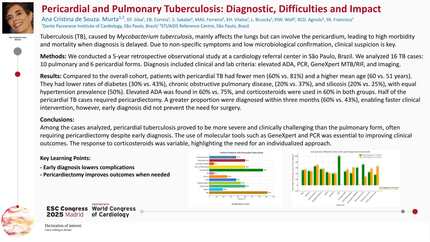 Pericardial and pulmonary tuberculosis: diagnostic, difficulties and impact