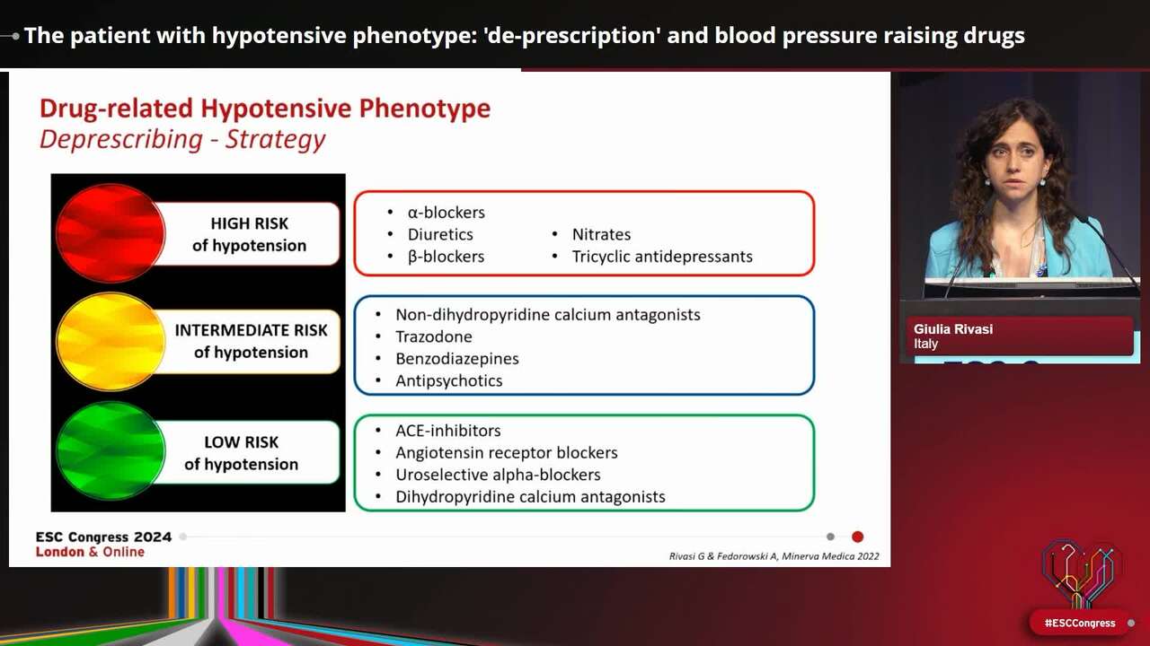 The patient with hypotensive phenotype: 'de-prescription' and blood pressure raising drugs