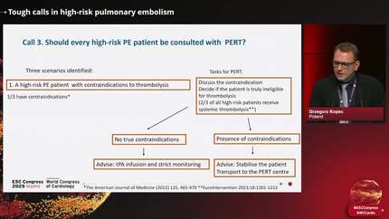 Tough calls in high-risk pulmonary embolism
