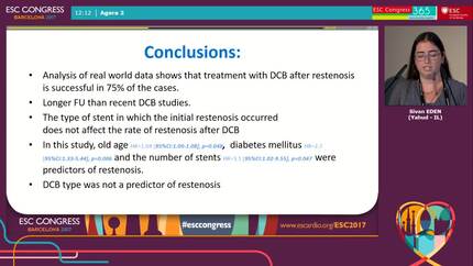 Drug coated balloon efficacy for the treatment of instent restenosis
