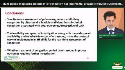 Multi-organ sonographic assessment of congestion has incremental prognostic value in outpatients with heart failure irrespective of left ventricular ejection fraction