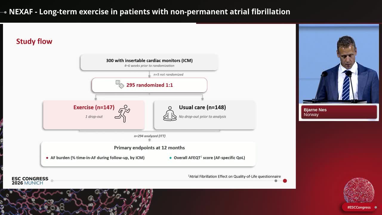 NEXAF - Long-term exercise in patients with non-permanent atrial fibrillation