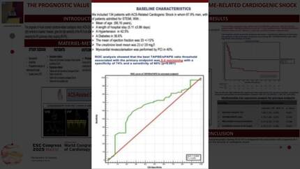The prognostic value of TAPSE/sPAP in Acute coronary syndrome-related cardiogenic shock 