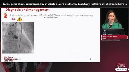 Cardiogenic shock complicated by multiple severe problems. Could any further complications have occurred?