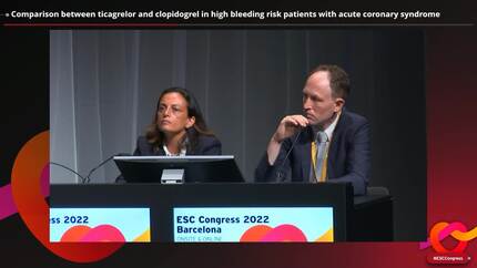 Comparison between ticagrelor and clopidogrel in high bleeding risk patients with acute coronary syndrome  