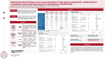 Optimized medical therapy versus revascularization in high-grade asymptomatic carotid stenosis: a systematic review and meta-analysis of randomized controlled trials