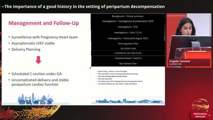 The importance of a good history in the setting of peripartum decompensation