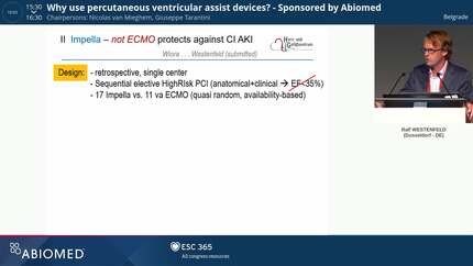 End organ perfusion & kidney protection.