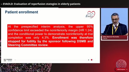 EVAOLD: Evaluation of reperfusion stategies in elderly patients