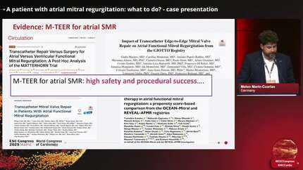 A patient with atrial mitral regurgitation: what to do? - case presentation