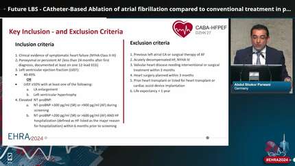 Future LBS - CAtheter-Based Ablation of atrial fibrillation compared to conventional treatment in patients with Heart Failure with Preserved Ejection Fraction