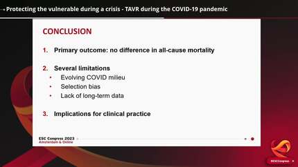 Protecting the vulnerable during a crisis - TAVR during the COVID-19 pandemic