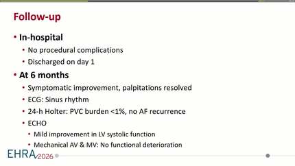 Ablation of AF and PVCs across double mechanical valves: expanding the boundaries of rhythm control