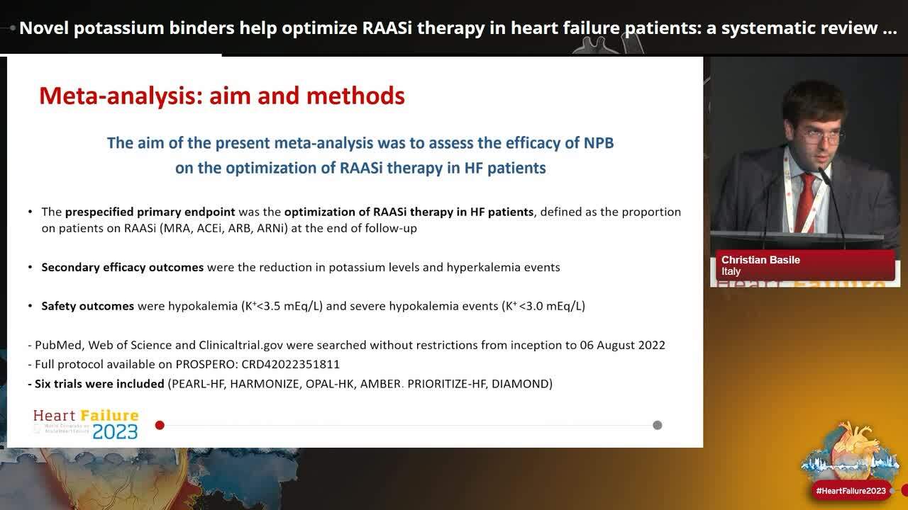 Novel potassium binders help optimize RAASi therapy in heart failure patients: a systematic review and meta-analysis of RCT