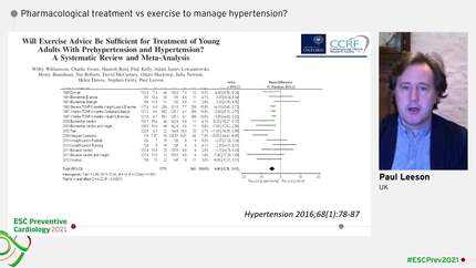Pharmacological treatment vs exercise to manage hypertension?
